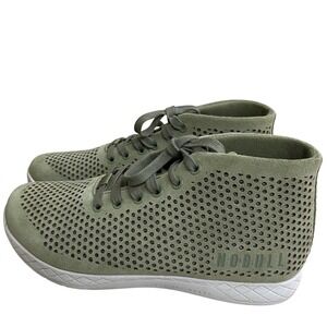 NOBULL Women 10/mens 8.5 Olive Green suede High Top Trainers Sneakers Shoes‎